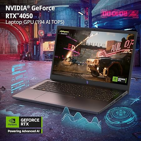 acer Nitro V Gaming Laptop | Intel Core i5-13420H Processor | NVIDIA GeForce RTX 4050 Laptop GPU | 15.6" FHD IPS 165Hz Display | 8GB DDR5 | 512GB Gen 4 SSD | Wi-Fi 6 | Backlit KB | ANV15-52-586Z