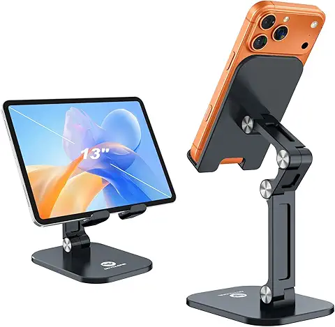 OCYCLONE Phone Stand, Foldable Cell Phone Stand Holder for Desk Office Accessories Adjustable Height